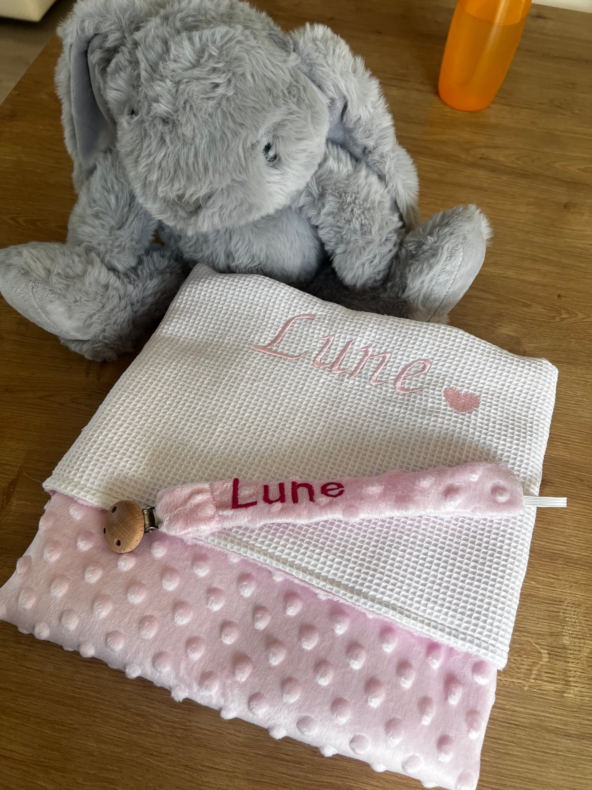 Luxe gepersonaliseerde baby deken