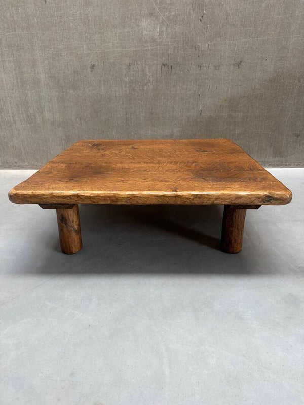 XL Vintage massief houten salontafel