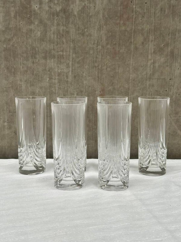 Vintage Italiaanse kristallen longdrinkglazen