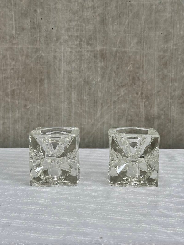 Set Ice Cubes kandelaren Sklo Union bij Rudolf Jurnikl | jaren '70