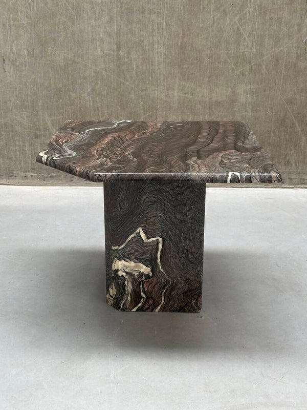 Vintage marmeren salontafel | Cipollino Ondulato | jaren '70