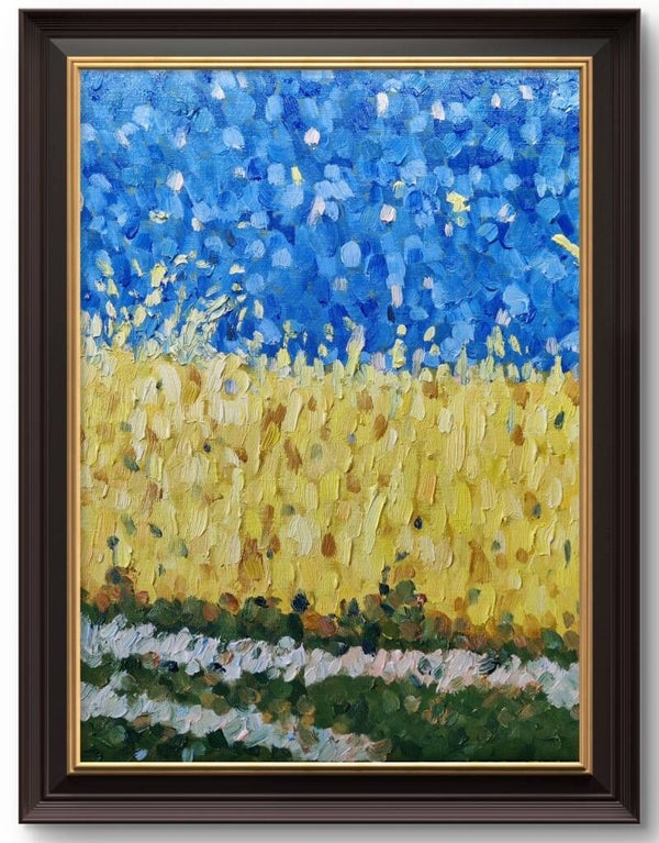 Korenveld en lucht. Laren (NH)