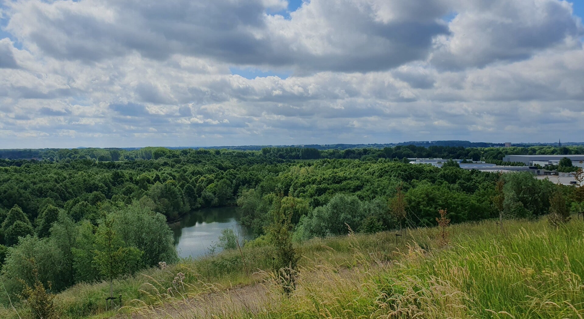 Uitzicht vanaf de Millenerberg, Sittard