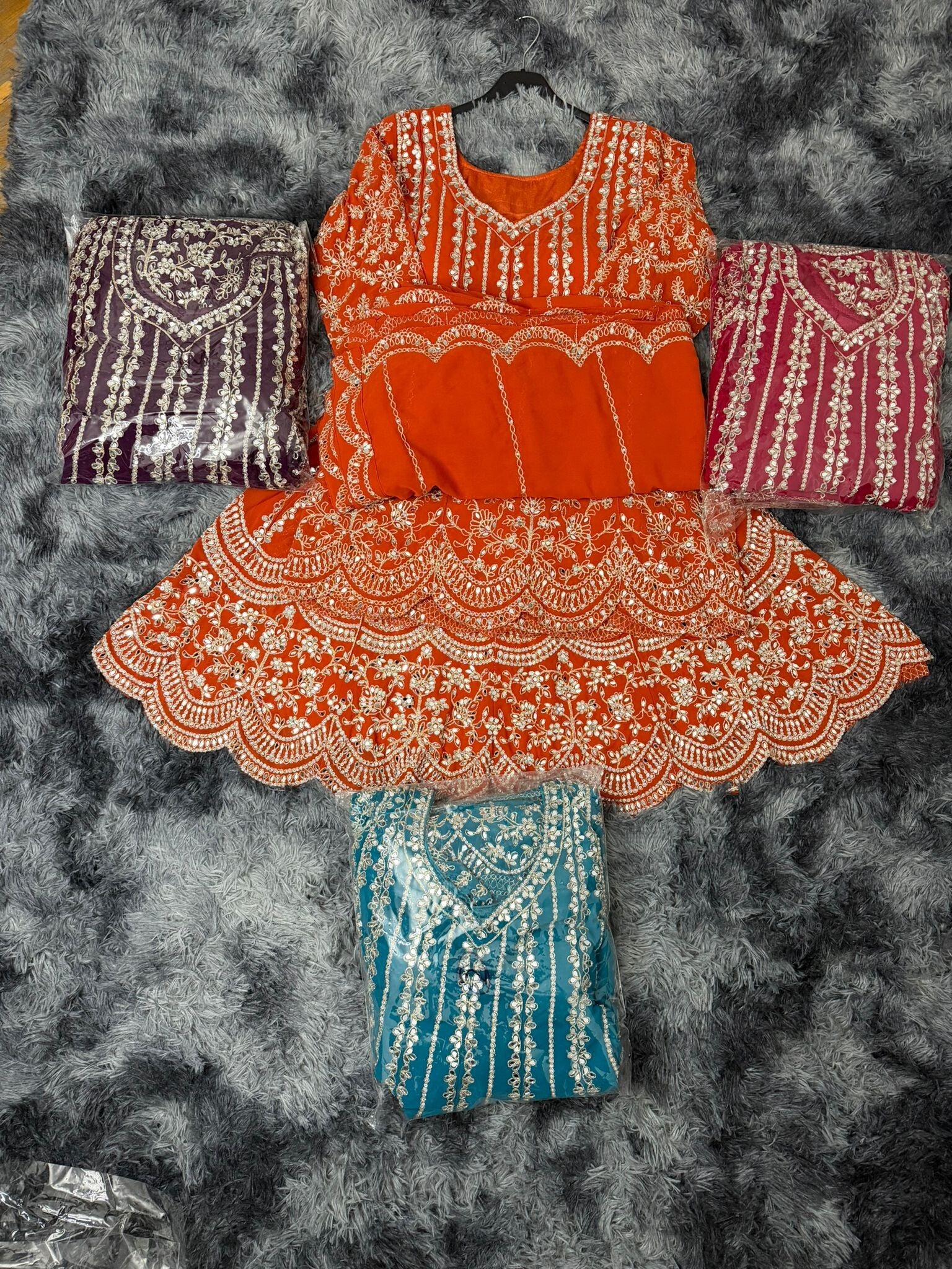 Frock style with sharara suit
