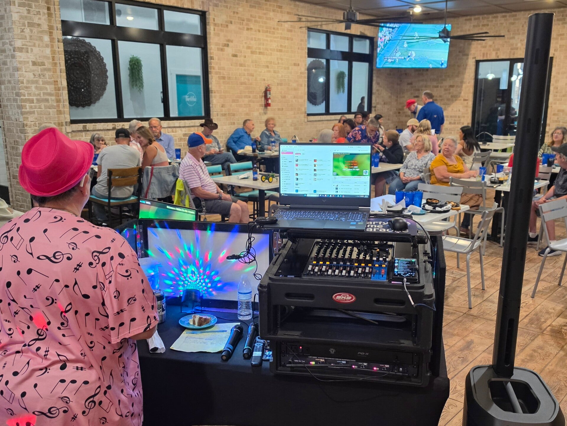 Tortillas Tex-Mex in Newberry patio karaoke on Friday Nights 