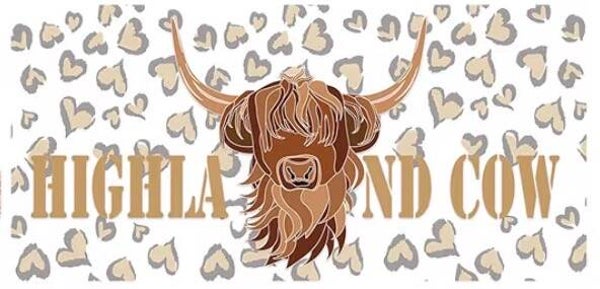 Heart Highland Cow