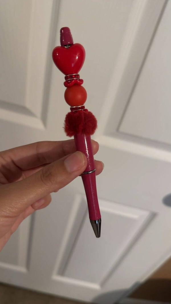 Red Heart Pen