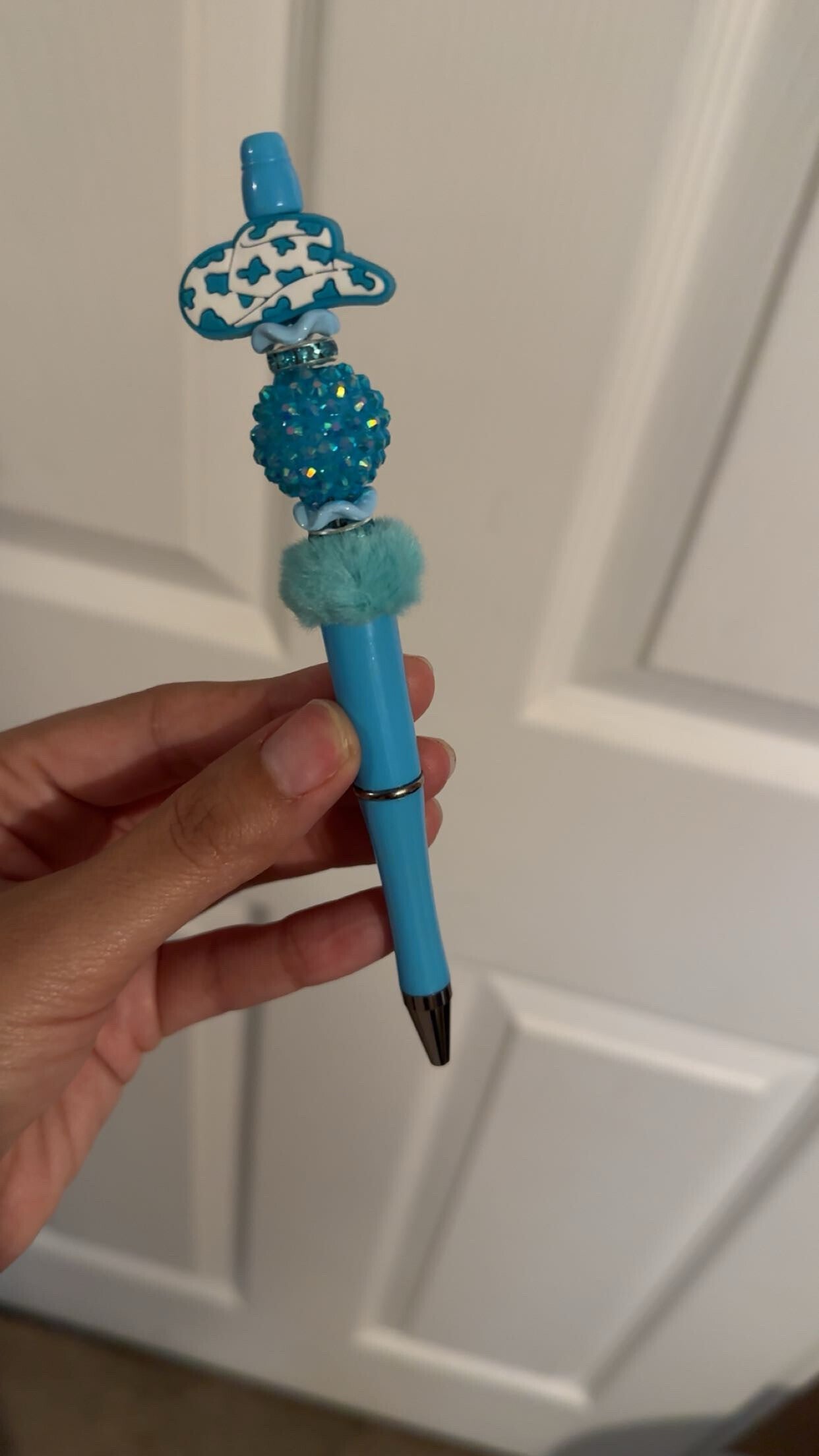 Blue Cow Boy Pen