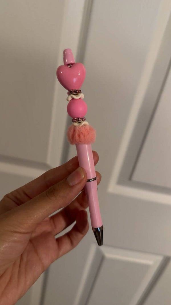 Pink Heart Pen