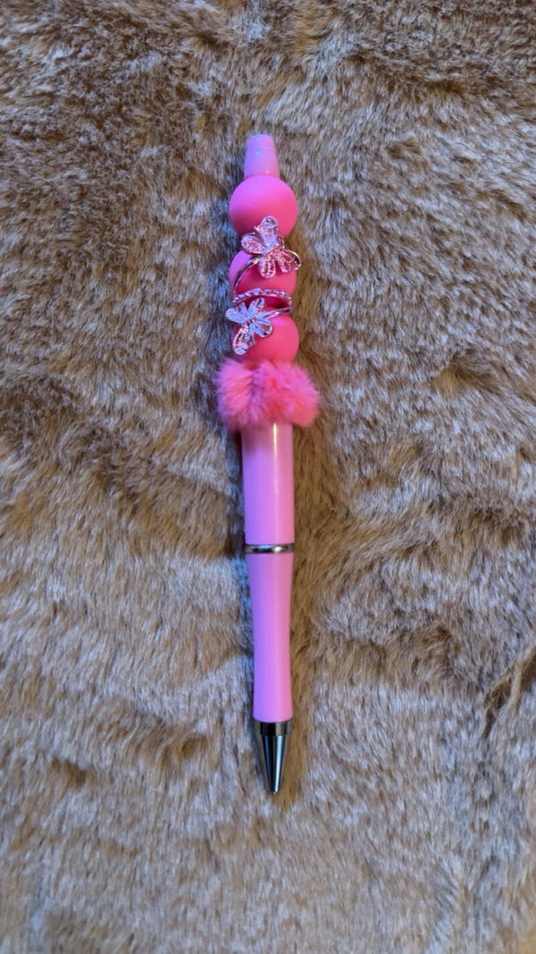 Pink Butterfly Pen