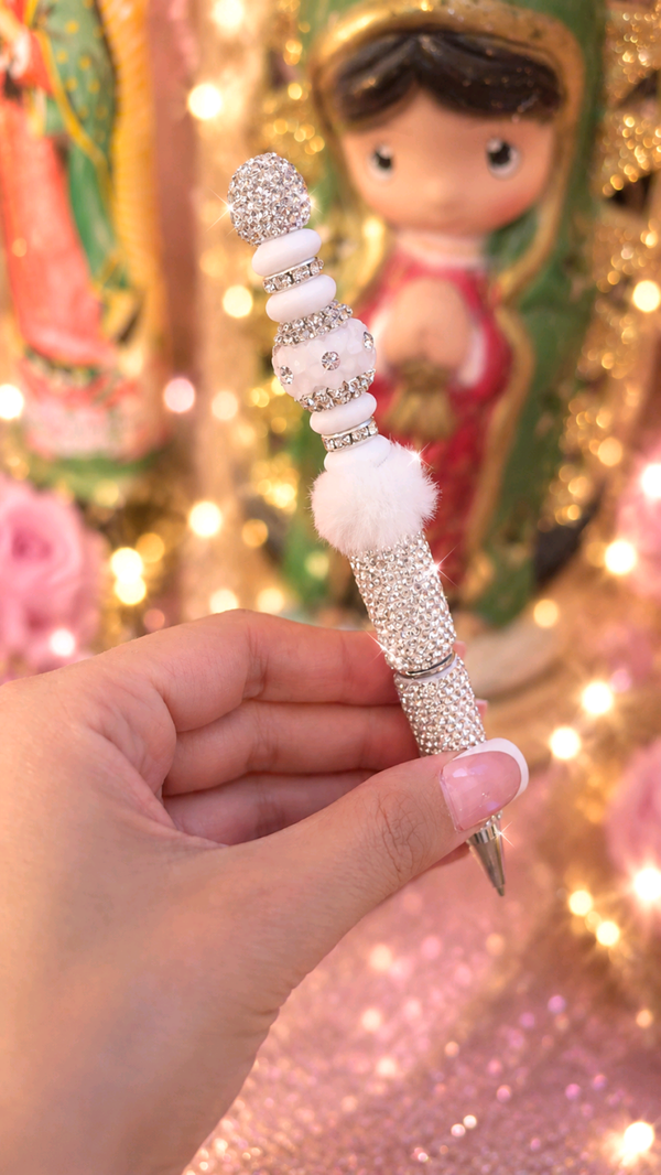 🤍👑 Meet the Snow Princess Glam Pen! ✨💎