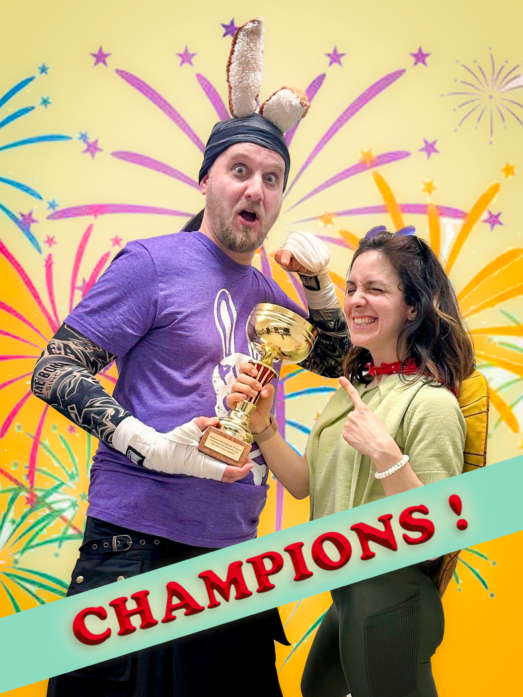 Champion 2026 de catch impro de Saône-et-Loire avec super Amel !