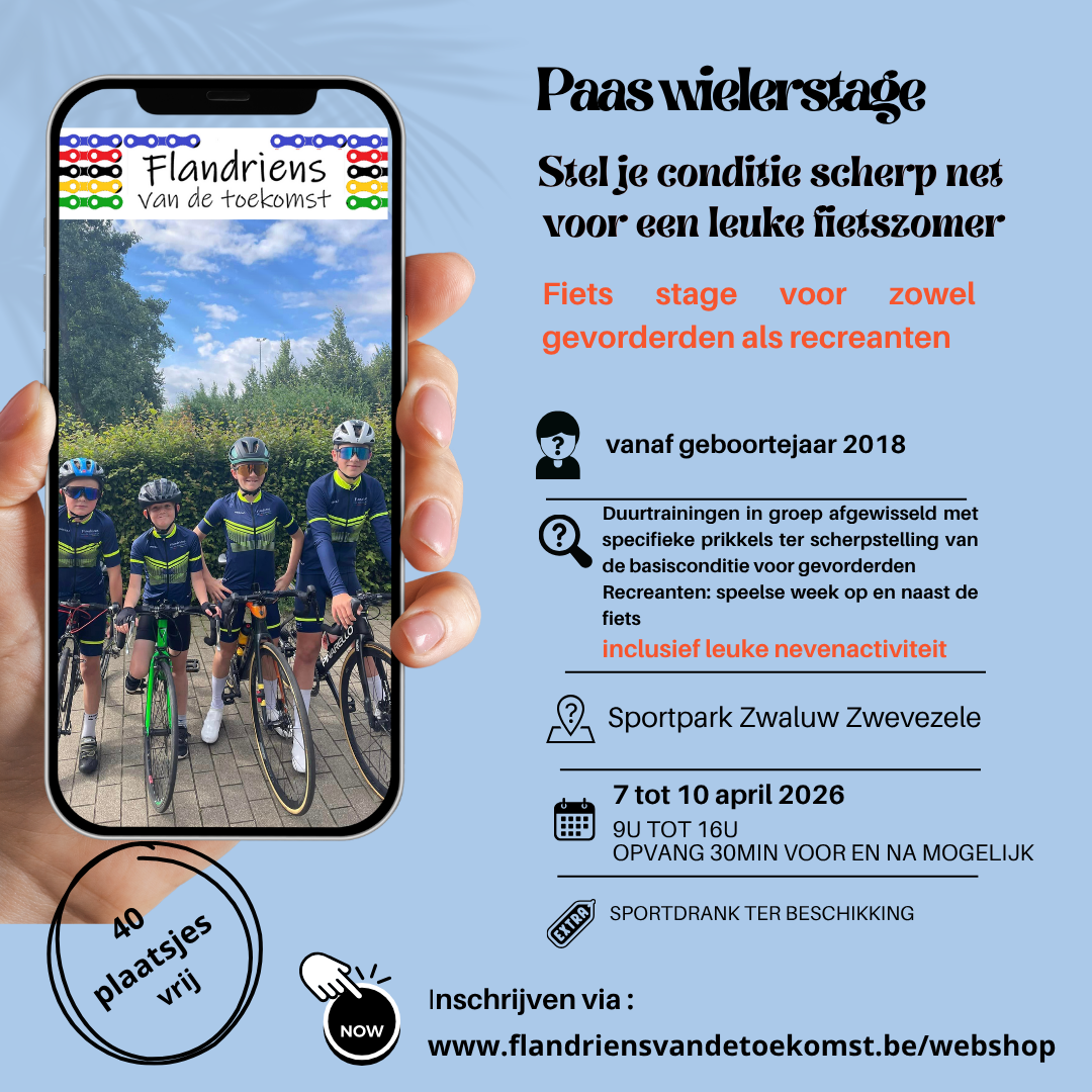 Paasstage 2026 : Sporthal Zwaluw Zwevezele