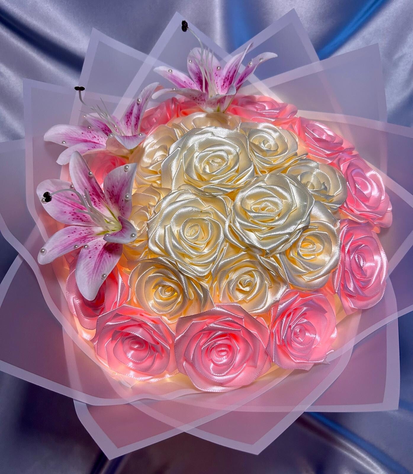 Boeket met lillies XL(24pcs)