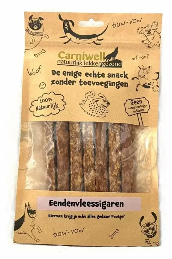 Carniwell Eendenvleessigaren 100g
