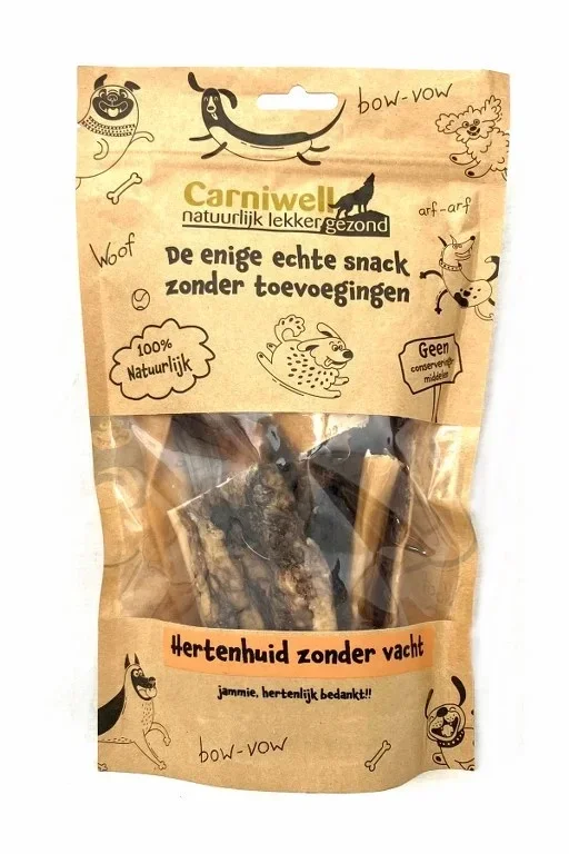 Carniwell Hertenhuid zonder vacht 90g