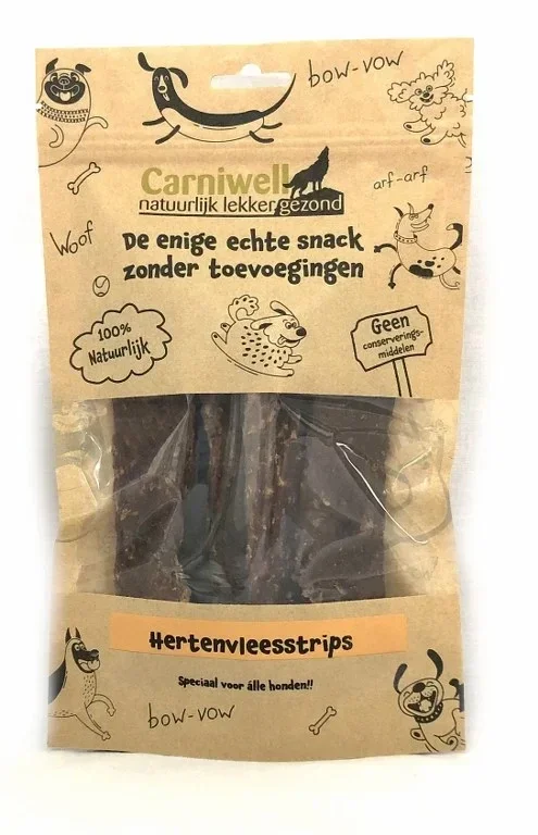 Carniwell Hertenvleesstrips 100g