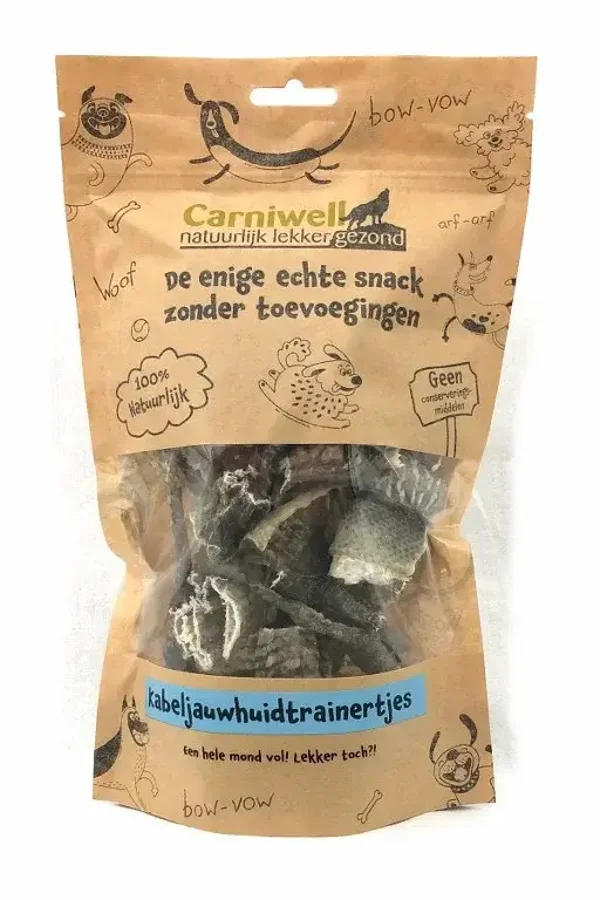 Carniwell Kabeljauwhuidtrainertjes 70g
