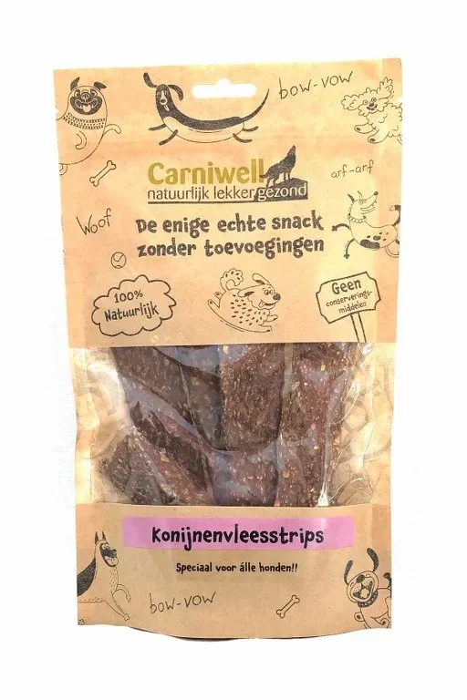 Carniwell Konijnenvleesstrips 100g