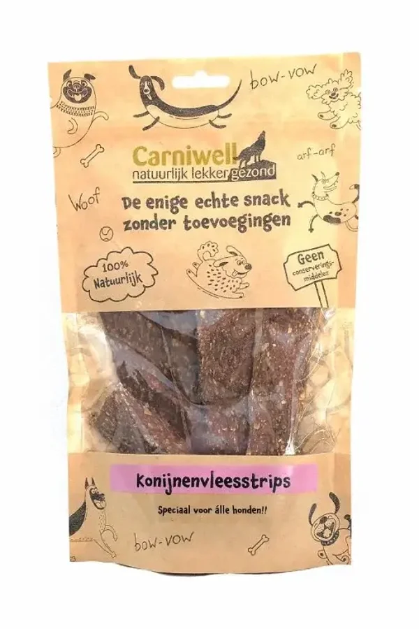 Carniwell Konijnenvleesstrips 100g