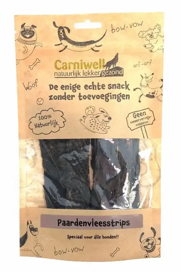 Carniwell Paardenvleesstrips 100g