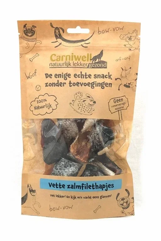 Carniwell Vette zalmfilethapjes 100g
