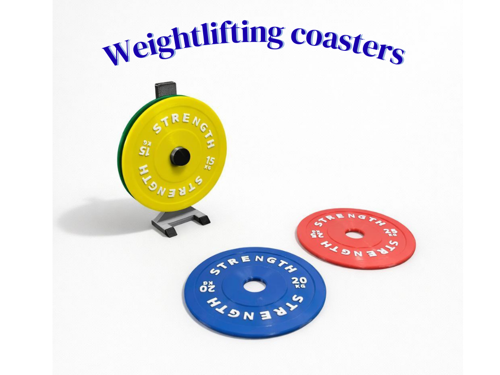 POSAVASOS DE PESAS OLÍMPICAS