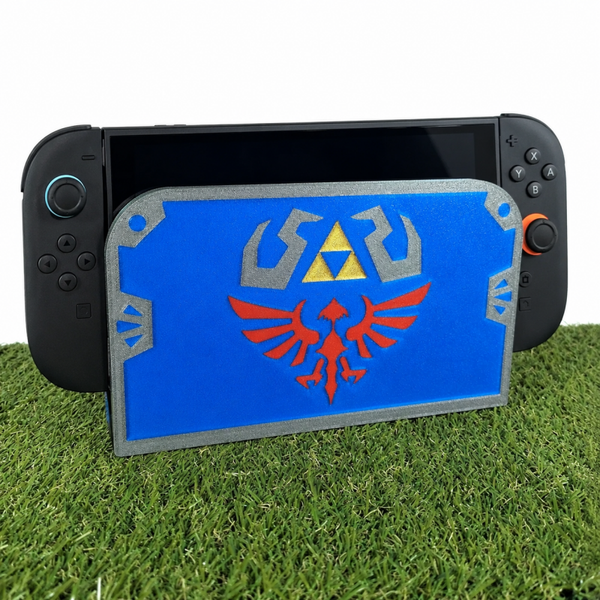 SOPORTE NINTENDO SWITCH 2. ESCUDO HYLIANO ZELDA