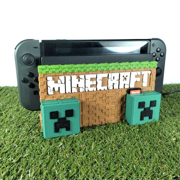 SOPORTE NINTENDO SWITCH. MINECRAFT