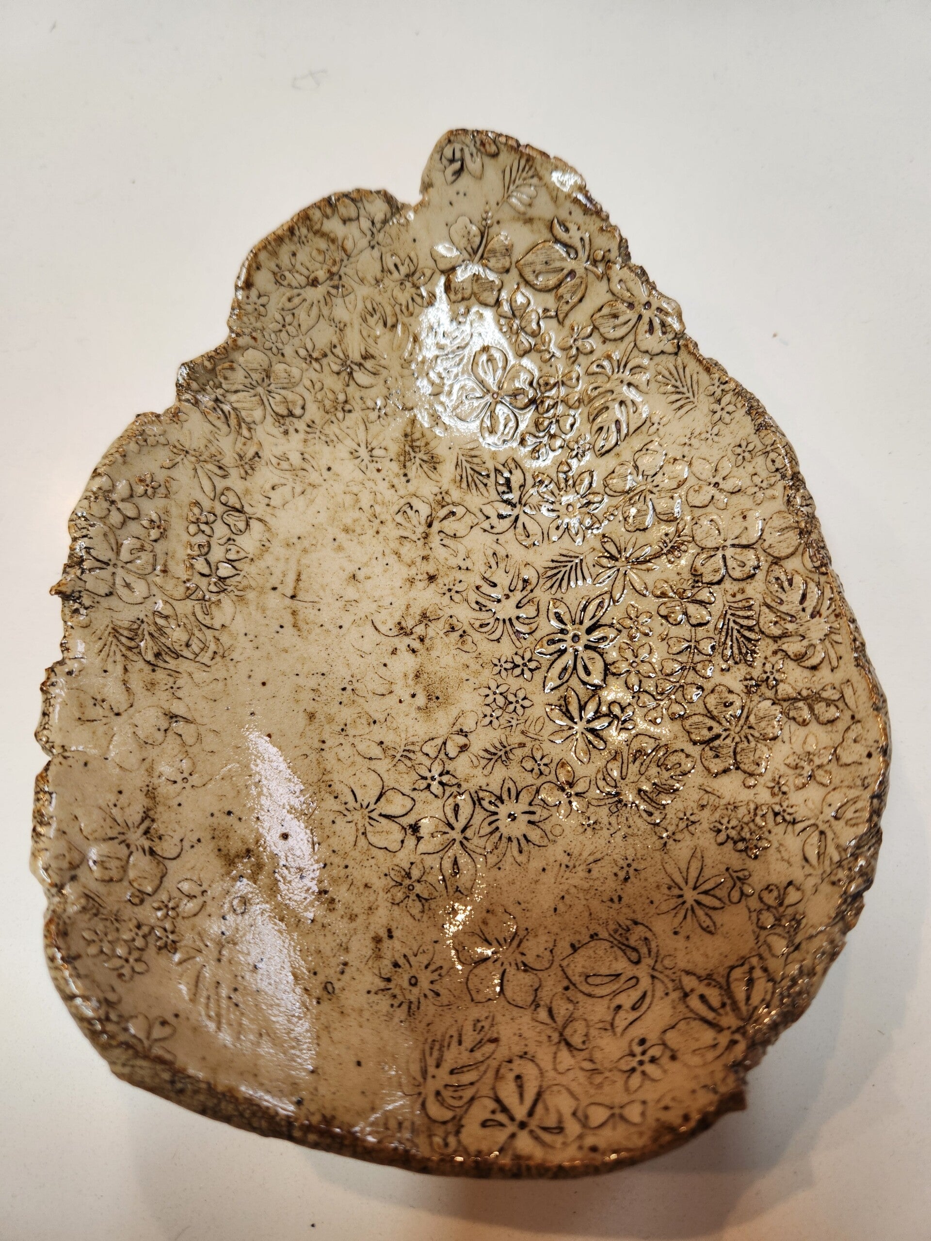 Floral patterned dish