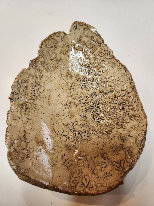 Floral patterned dish