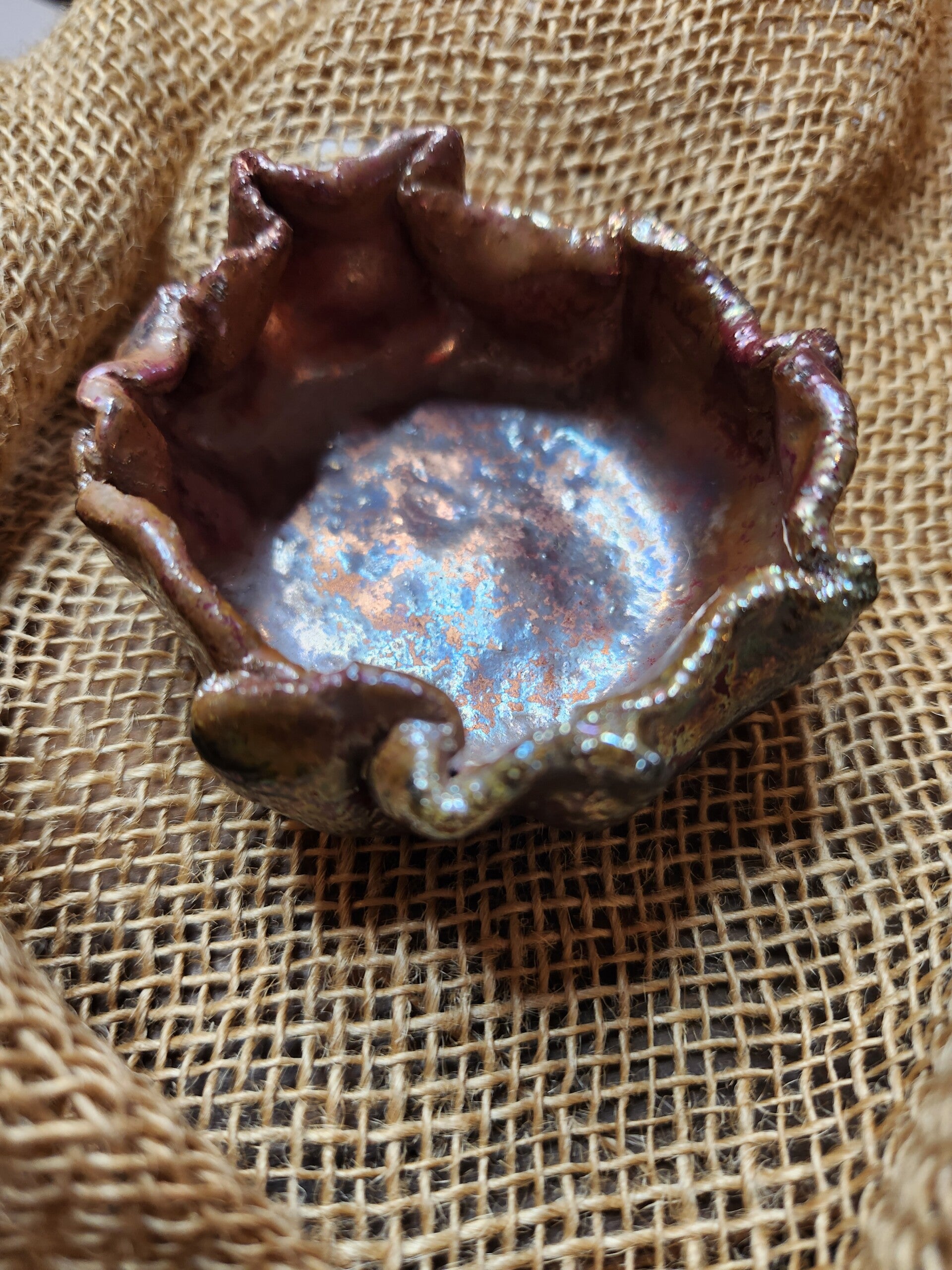 Raku dish - small