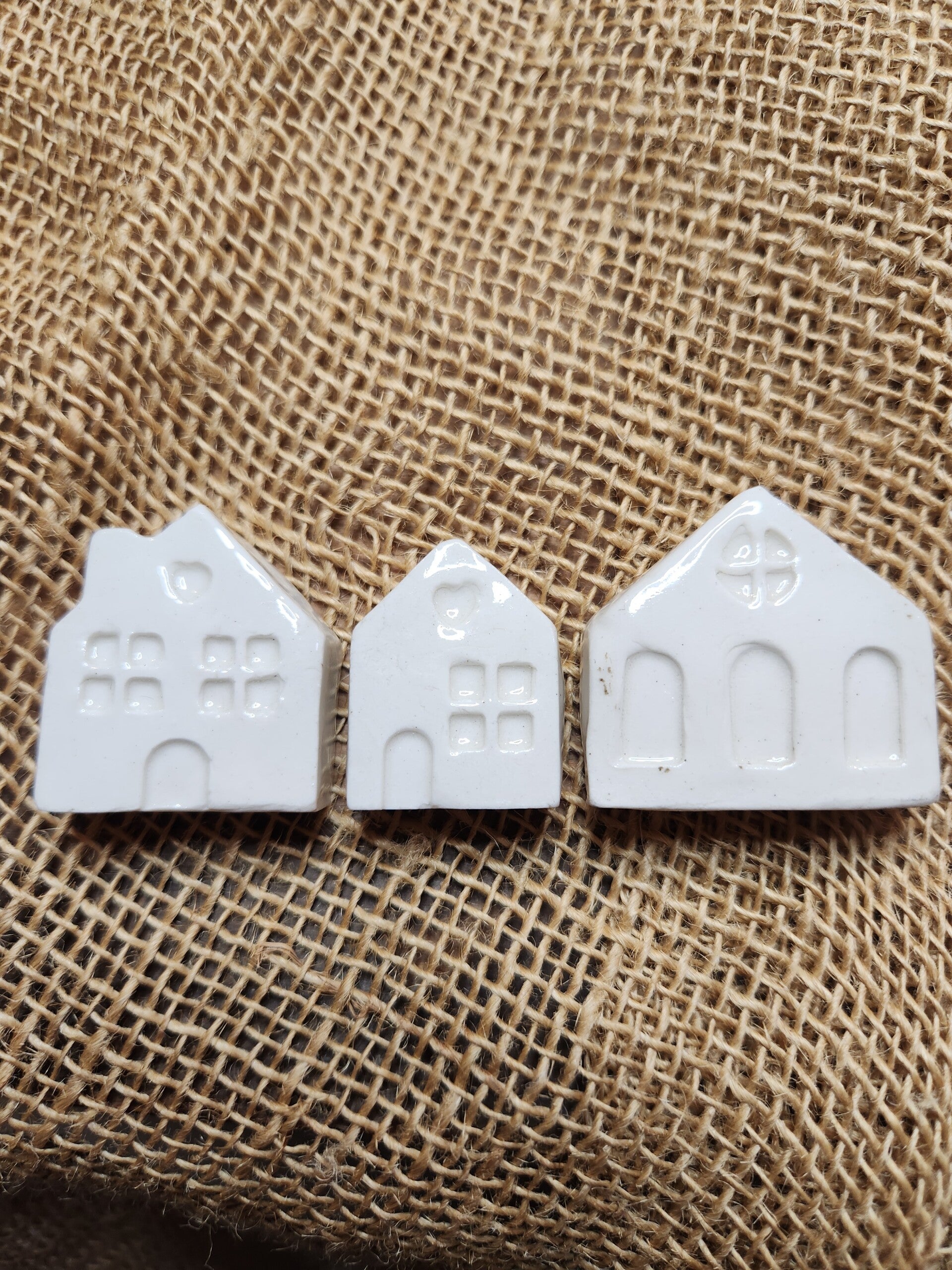 Houses - set of three medium sized