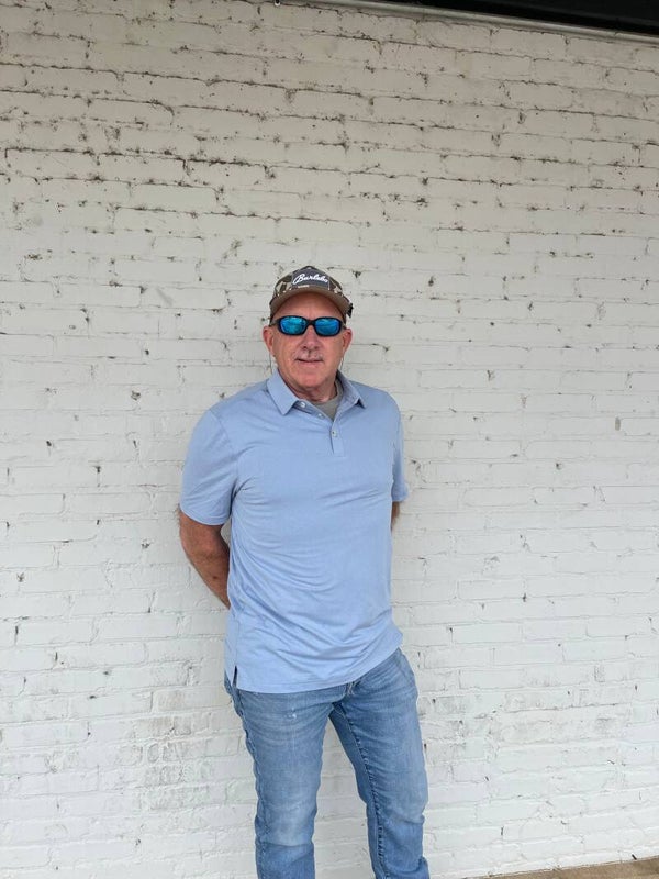 Performance Polo - Heather Sky Blue
