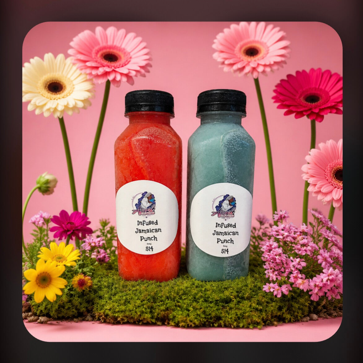 April Flowers THC LLC Infused Jamaican Punch 16 ounces