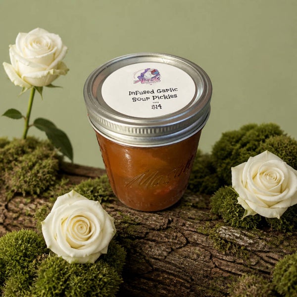 April Flowers THC LLC Infused Garlic Pickles