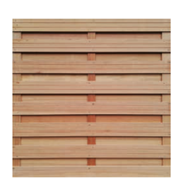 Tuinscherm 100% hardhout  180x180 met schroeven