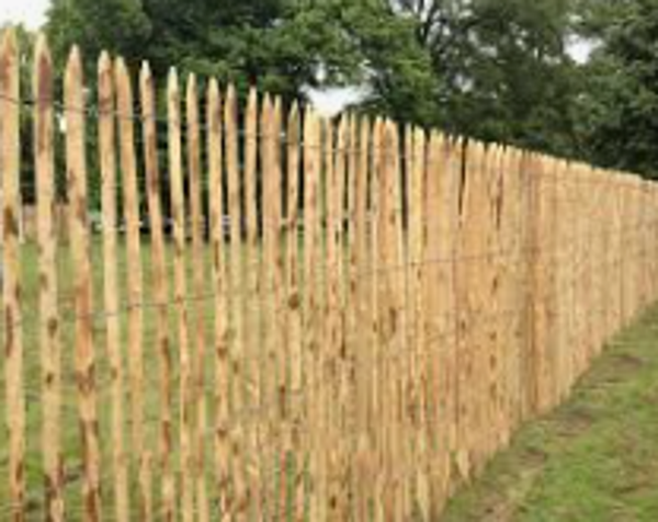 Kastanje afsluiting op rol lengte 1000x50