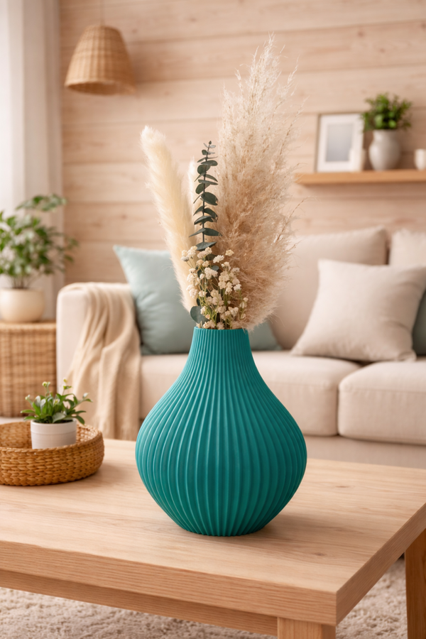 Moderne 3D-gedruckte Vase "Mari" im skandinavischen Stil