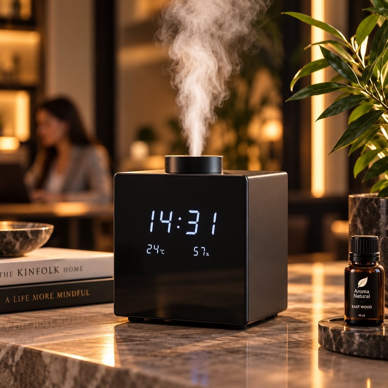 Metal Aroma Diffuser Zwart