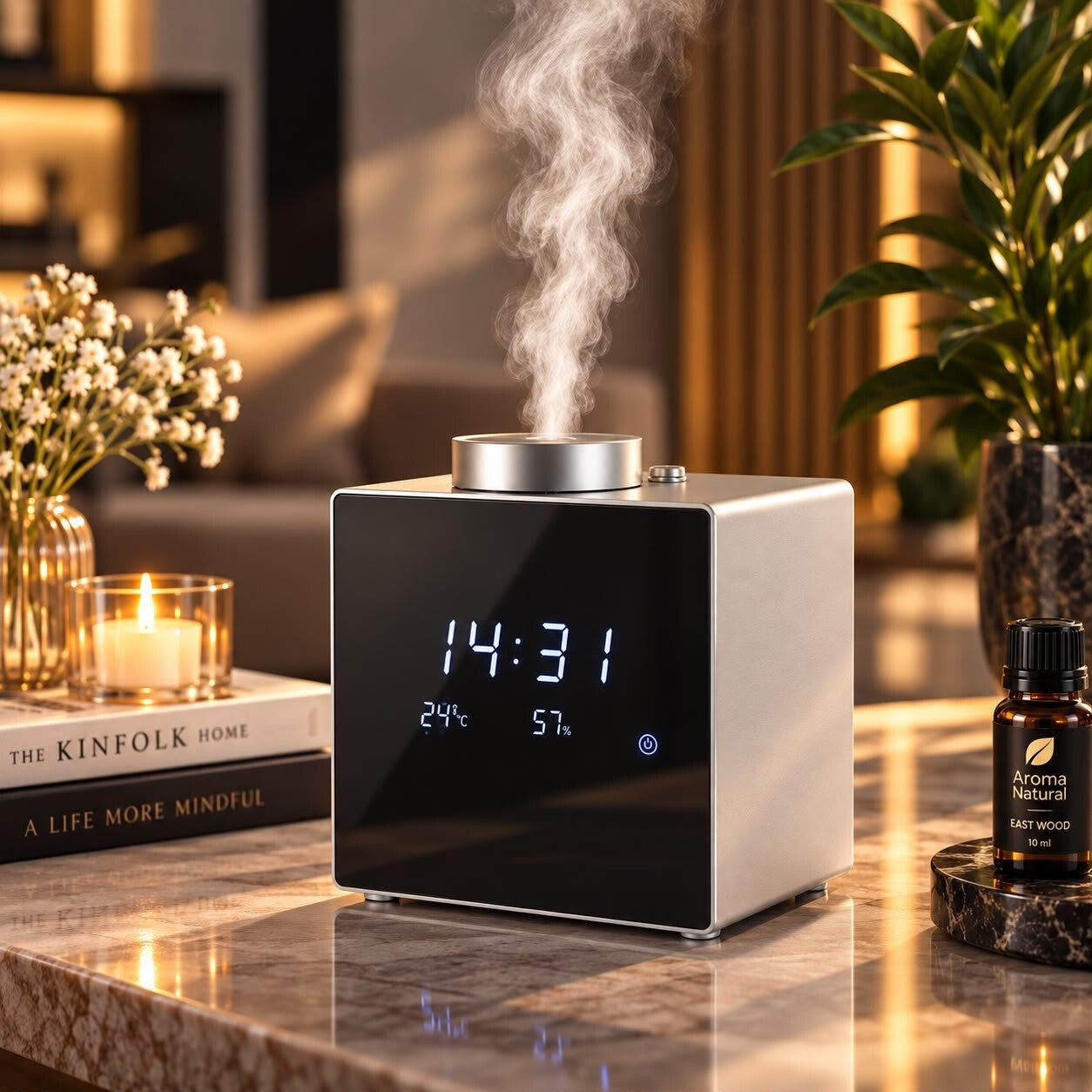 Metal Aroma Diffuser Zilver