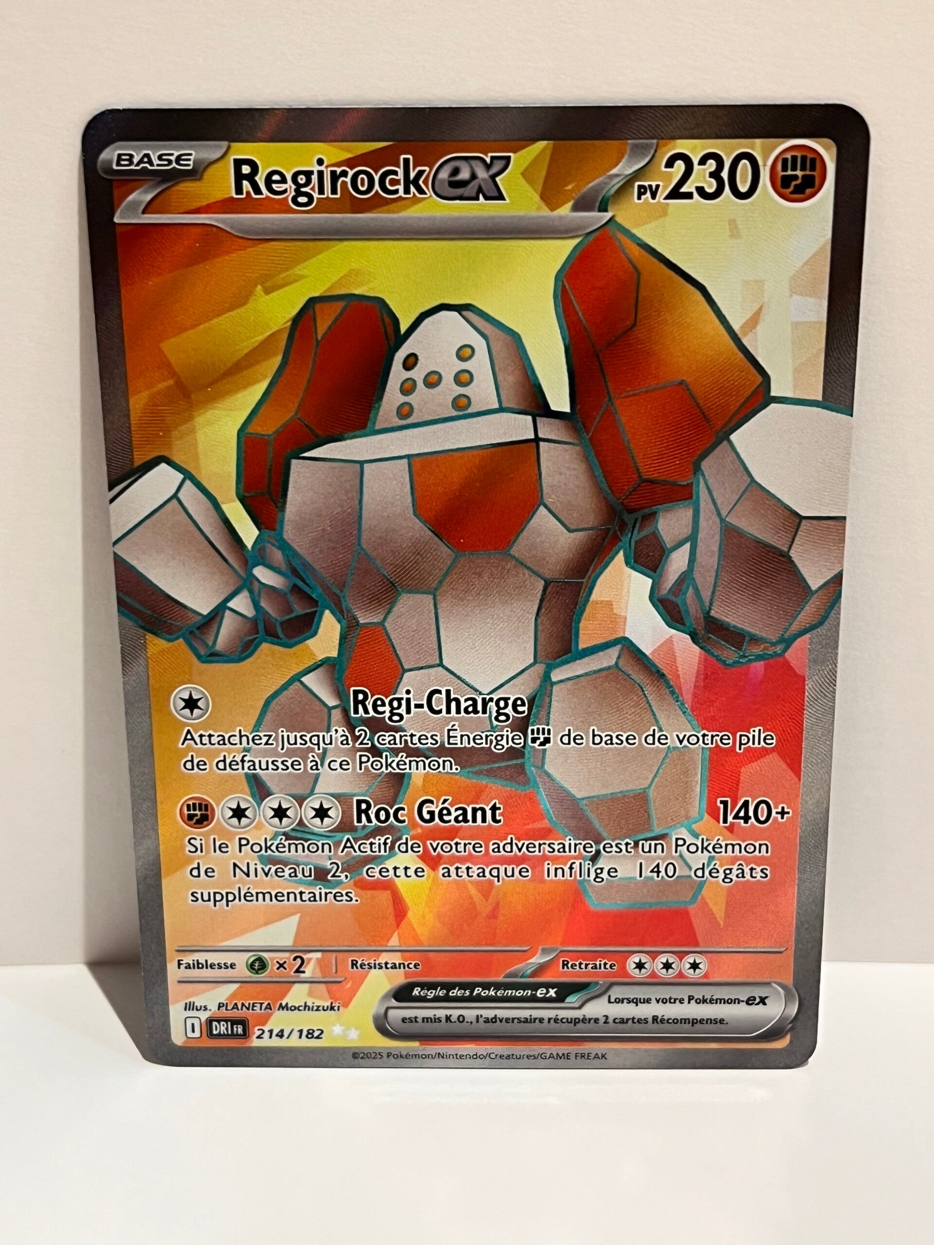 Regirock ex (DRI 214) FR - NM