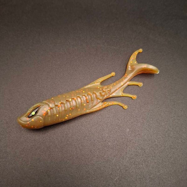GS Shad "Harlekin" 10cm Motoroil Red Brown