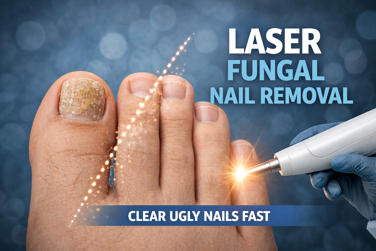 Laser fungal nail treatment at Pulsar Laser Studio Horwich