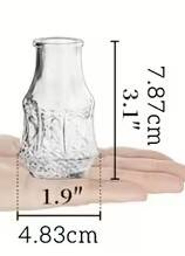 BOUTEILLES ET VASE EN VERRE 2