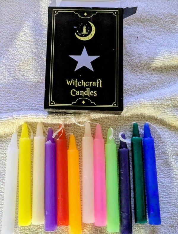 KIT 12 CHANDELLES RITUEL 1X10 CM