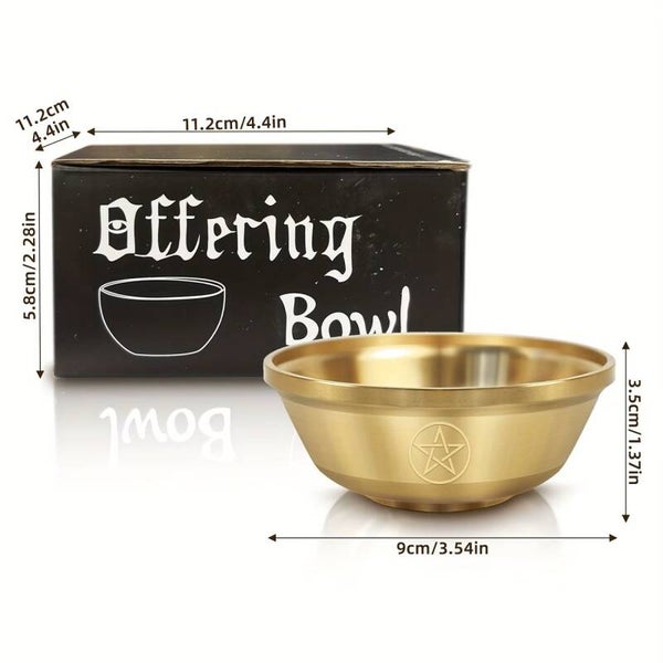 KIT DE RITUEL DE LUXE (bol et assiette cloche et calice )