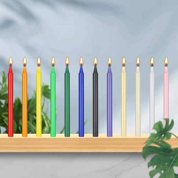 12 BOUGIES DE RITUEL DE 6 POUCES