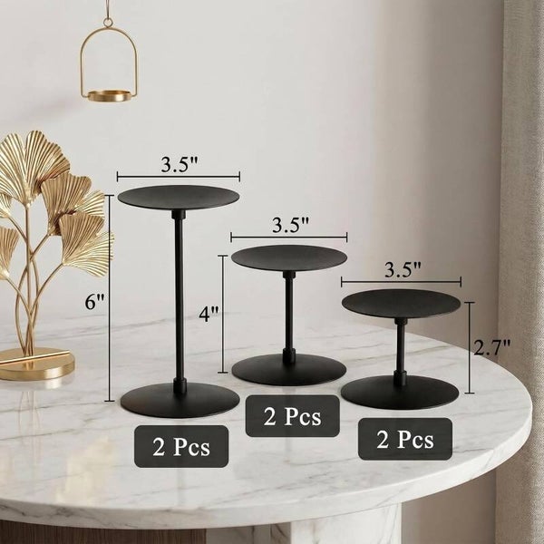TRIO DE PLATEAUX POUR BOUGIES PILIERS