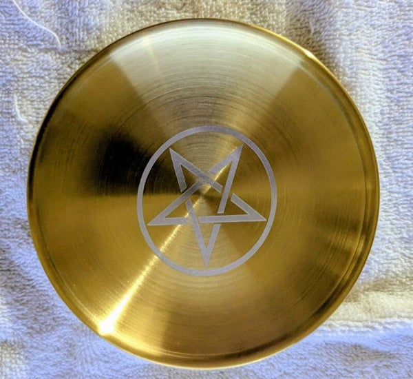 ASSIETTE D'OFFRANDES POUR RITUEL OR